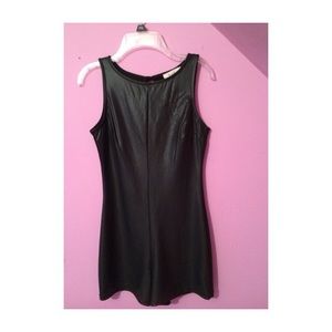 Pleather romper