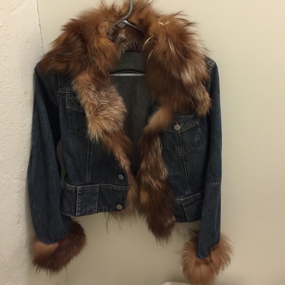 Real Fur Denim Jacket