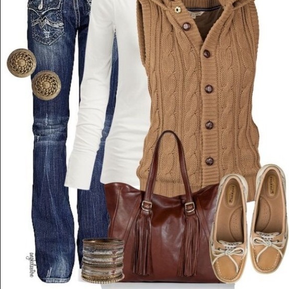 Tan sperry Top-Sider