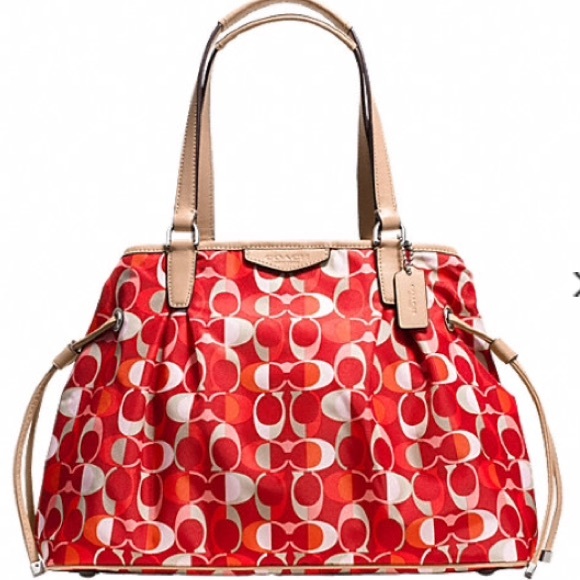 COACH SIGNATURE STRIPE MULTI DREAM C CARRYALL