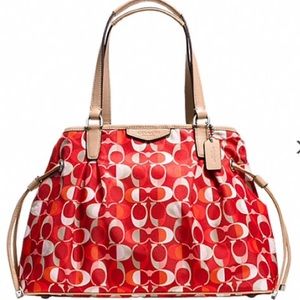 COACH SIGNATURE STRIPE MULTI DREAM C CARRYALL