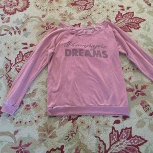 Chaser distressed sweatshirt L