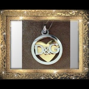 🌹HP✨ Dolce & Gabbana Pendant & SS Necklace✨🌹
