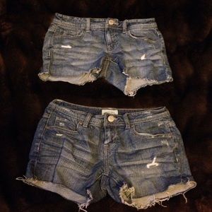 LOT OF 2 Aeropostale Jean Shorts