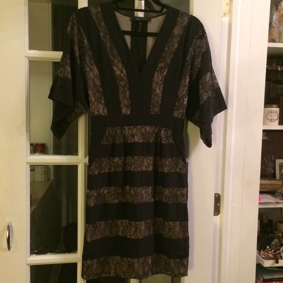 BCBG lace kimono dress