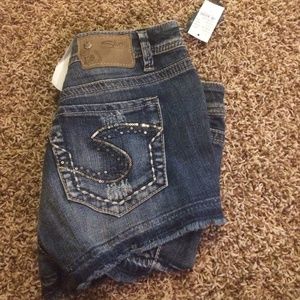 Silver brand shorts!