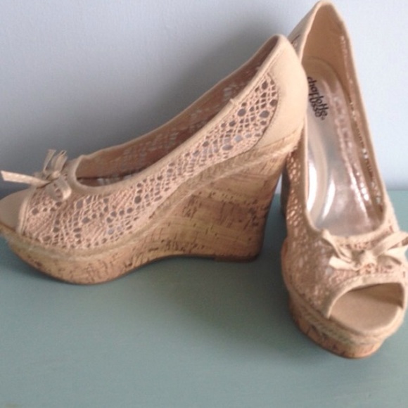 Charlotte Russe Shoes - Nwt crotchet platform heels