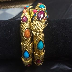 Jewelwood snake bracelet