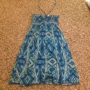Super cute tube top sun dress!