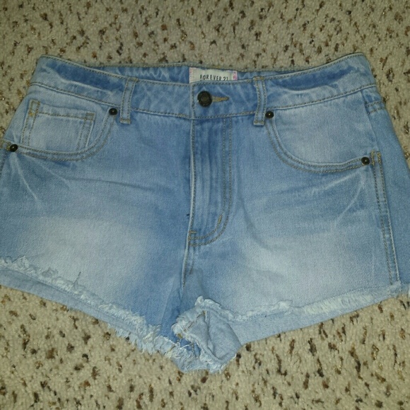 High waisted Jean shorts