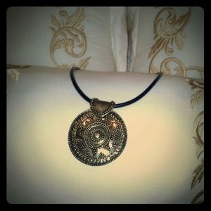 Chico's Brass pendant necklace