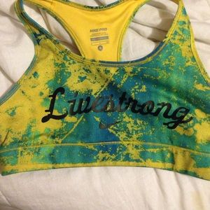 Nike livestrong sports bra