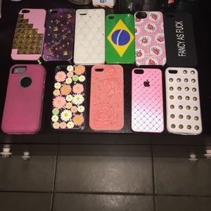 Set of 11 IPhone 5 cases, includes Otter Box!