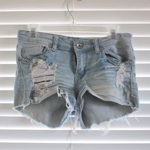 distressed short shorts