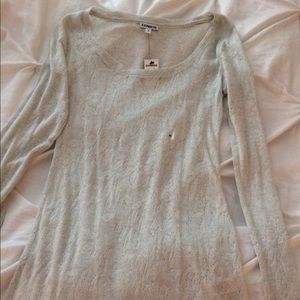 Express silver sweater