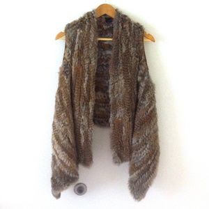 LaROK LUXE Rock My World Rabbit Fur Vest