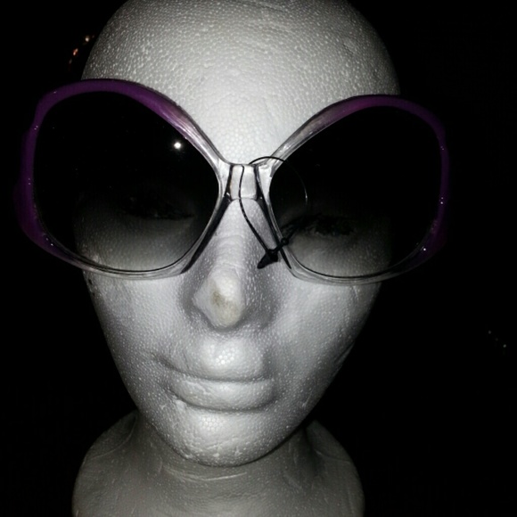Fashion plum colored sunglasses