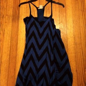 Blue chevron maxi