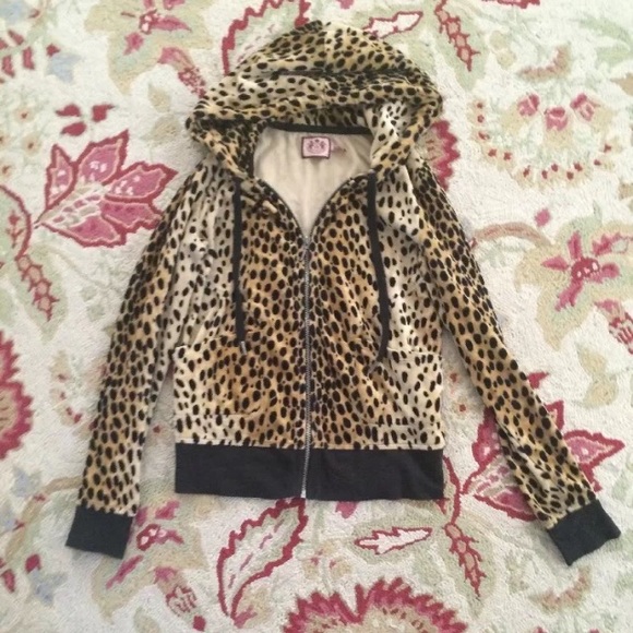 SOLD!!Juicy couture leopard hoodie