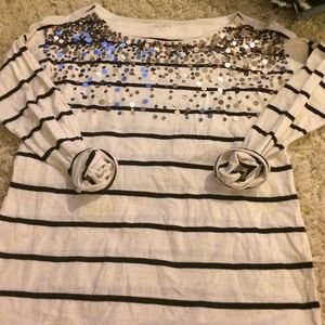 LOFT Sequin Tee