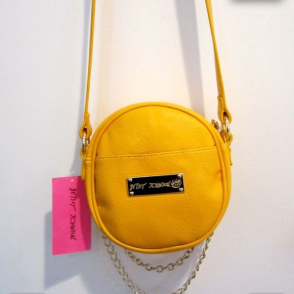 Betsey Johnson SUPER STAR Crossbody Yellow NWT - Picture 2 of 6