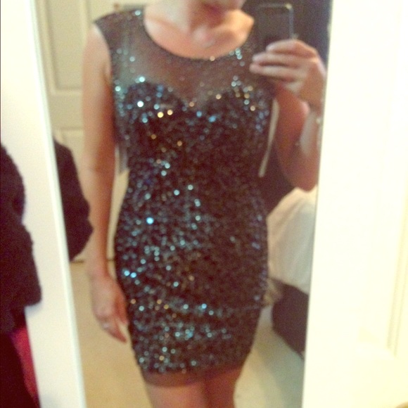 Tony bowls sequin dress