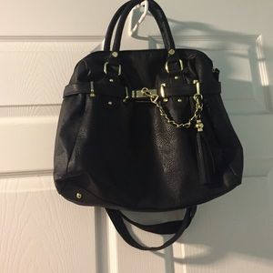 Steve Madden black gold bag