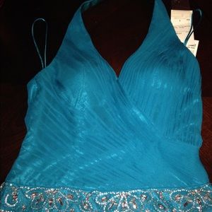 Cira Limited Teal blue Top