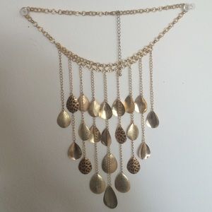 Gold with leopard necklace