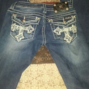 mens jeans with bling on back pockets