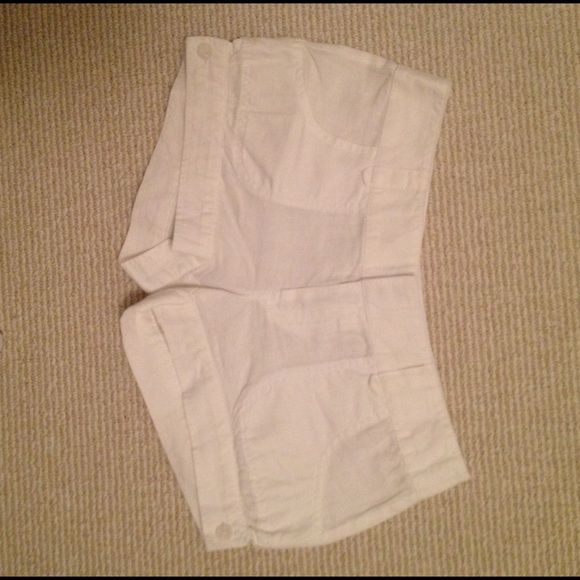 Guess Jeans White Linen Shorts