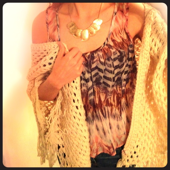 Sheer girly boho tank