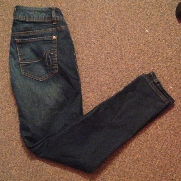 Skinny leg denim jeans