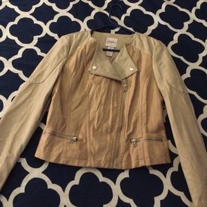 Candie's two toned leather jacket
