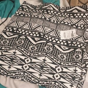 Tribal Print Short Bodycon Skirt
