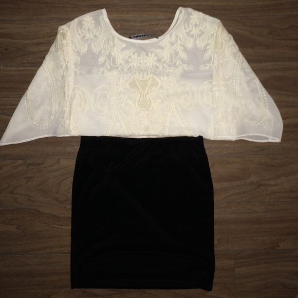 Velveteen banded skirt