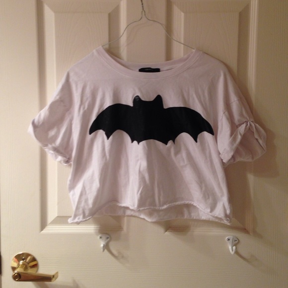 BATMAN WHITE CROP TOP
