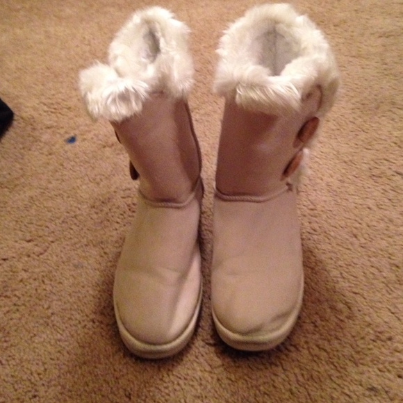 White JustFab boots
