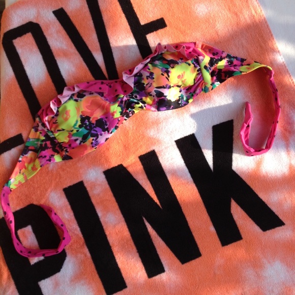 Bright Floral Bikini Top