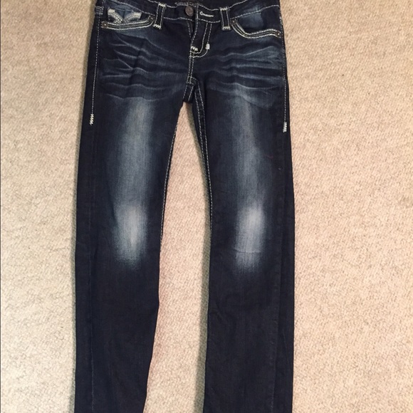 LIV Big Star Buckle Jeans! 28R! Straight Leg!
