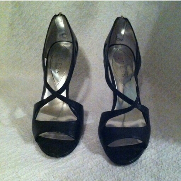 Guess Strappy Black Dress Sandal