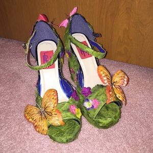 One-of-a kind garden of Eden wedges designed by me
