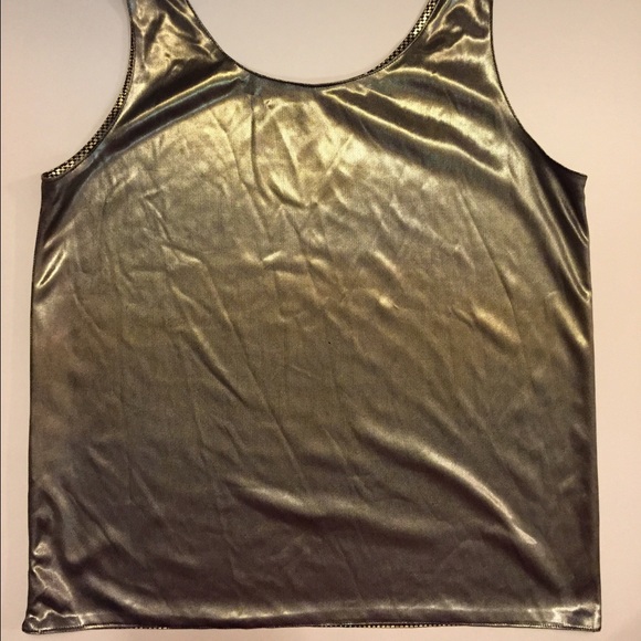 FREE SHIPPING-Gold & black reversible top - Picture 2 of 4