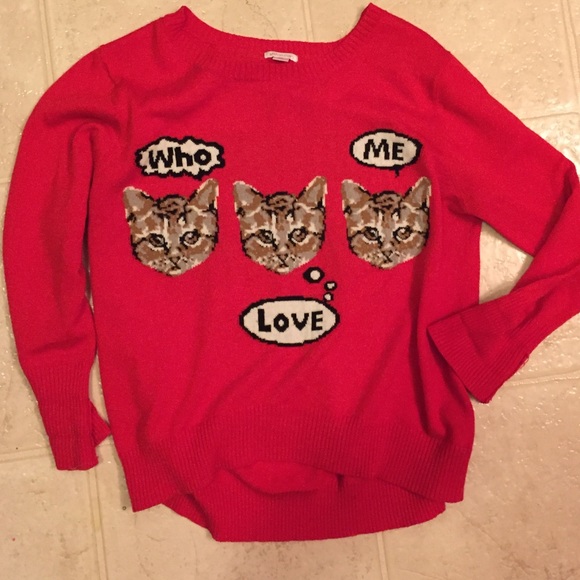 Red Kitten Light Sweater