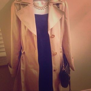 khaki trench coat