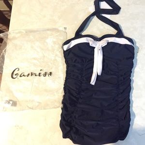 Halter one piece swimsuit