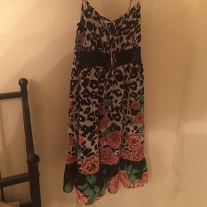 Leopard dress flowers!