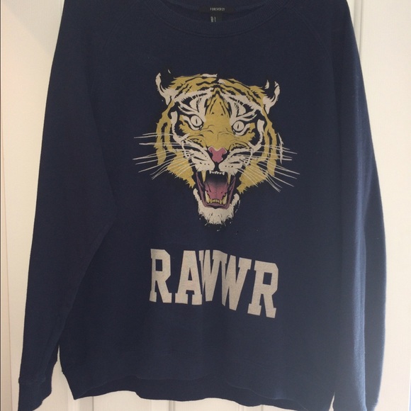 Sweater navy tiger! RAWR! BUNDLE FOR LESLIE