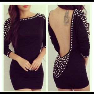 Embellished Little Black Dress