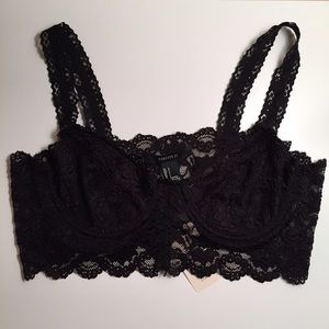 F21 Black Lace Bralette
